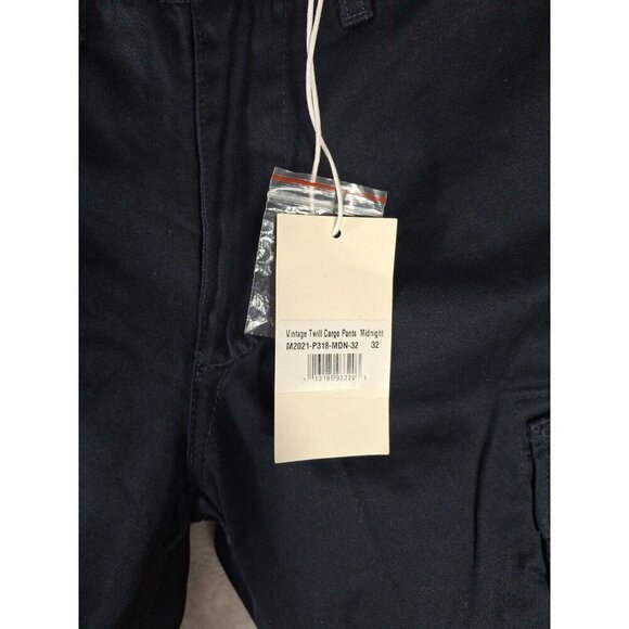 MNML Vintage Twill Cargo Pants Men’s Size 32 Midnight Blue Utility Workwear Stre - Picture 12 of 16